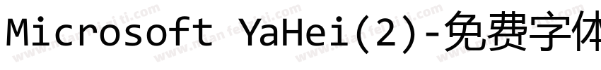 Microsoft YaHei(2)字体转换